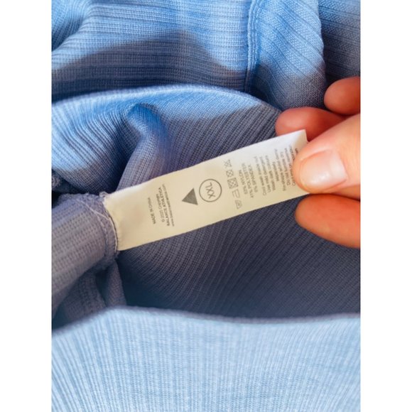 Balance Athletica / Vitality Light Blue Ribbed Leggings Sz 2X - Picture 5 of 5